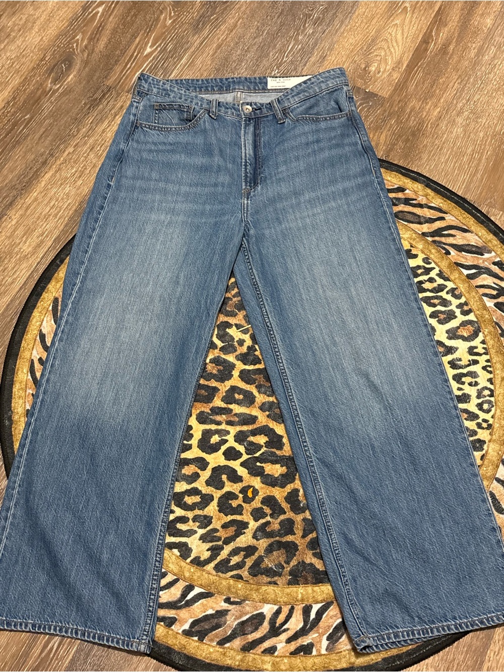 rag & bone Straight Leg Women's Jeans - Blue